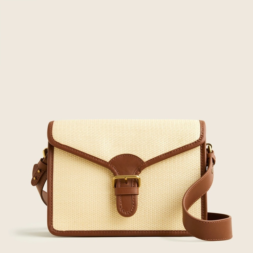 Copenhagen Satchel Bag In Straw - J. Crew Nwot